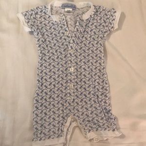 Feather Baby Henley Romper